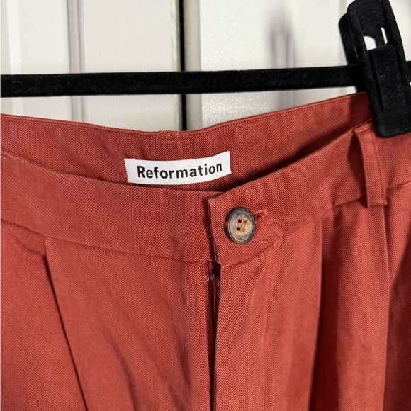 Reformation Terracotta Women's Trousers - Picture 2 of 3